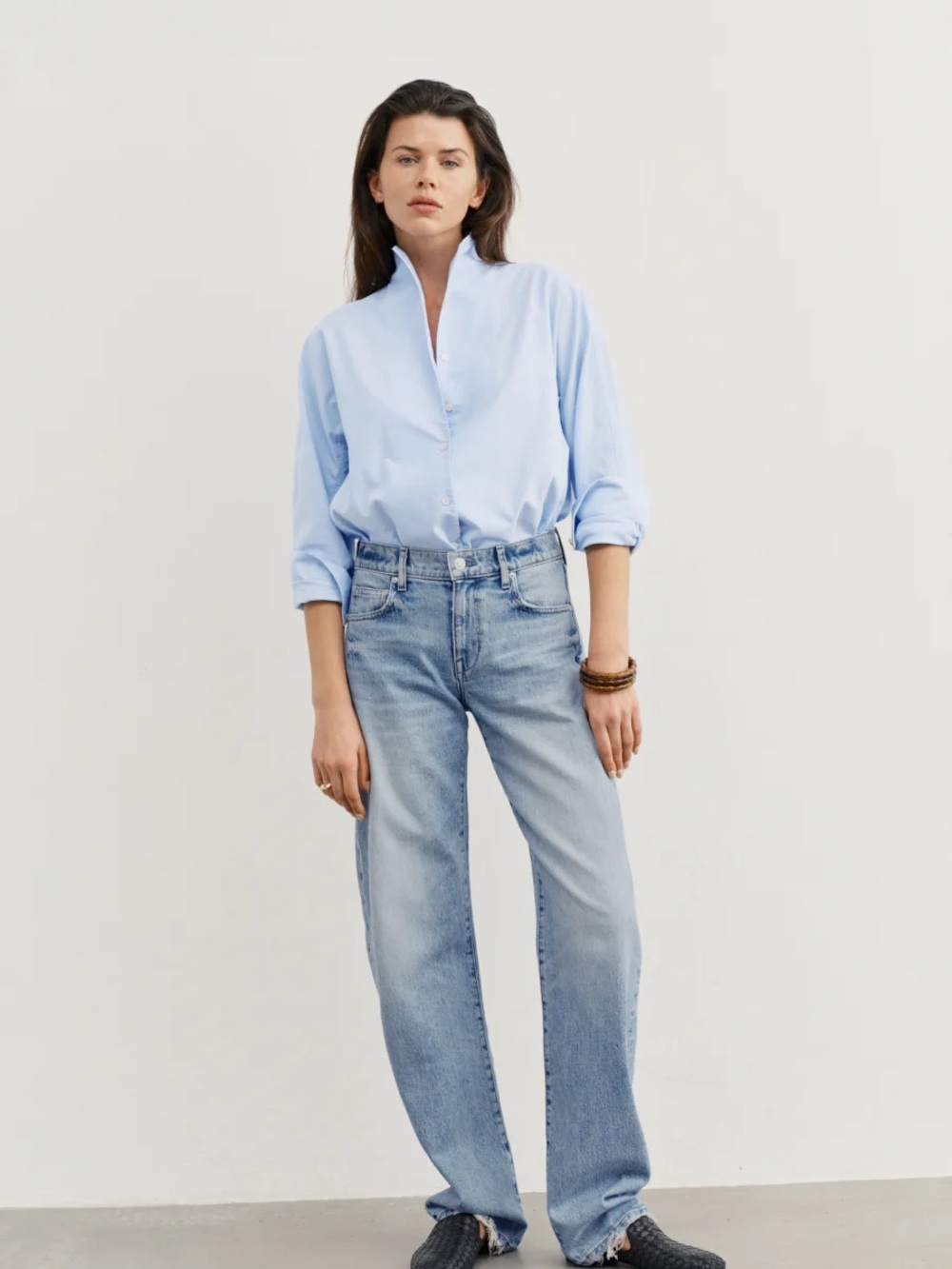AYR The Tate Button Down Shirt Blue Oxford Women’s Size Medium | New With Tags - Picture 4 of 5